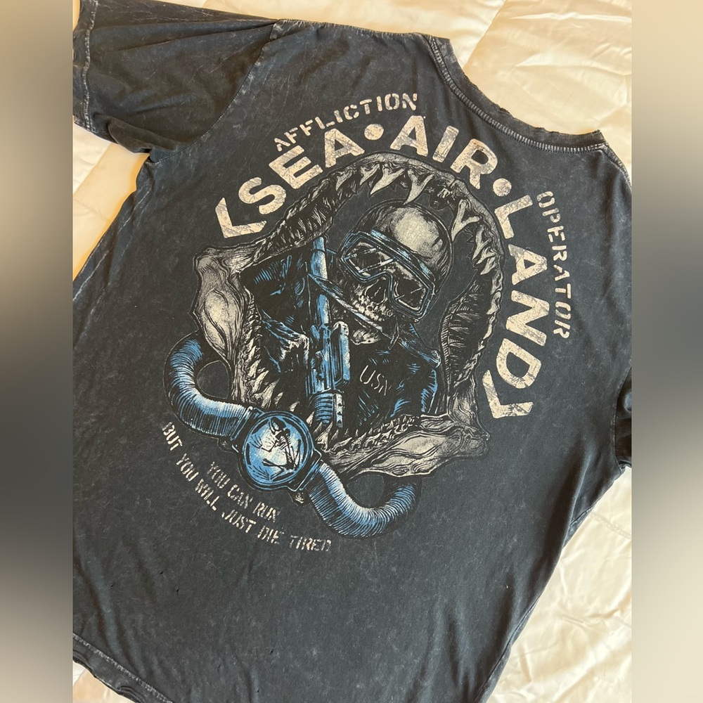 Affliction X Operator Sea-Air-Land Graphic Tee Men’s 2xl — image 4 of 8